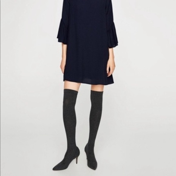 Zara Over the Knee Sock Boots - Picture 1 of 16